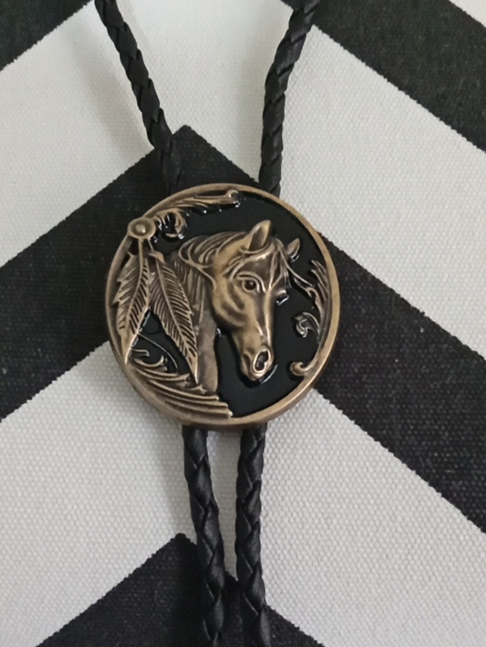 Horse Bolo Western Tie